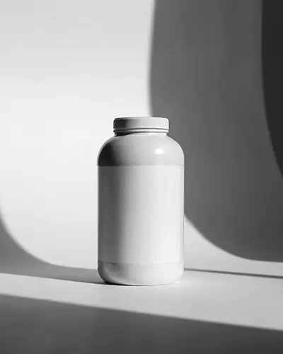 Premium Bottle Mockup For Supplement Packaging Design And Health Product Promotion