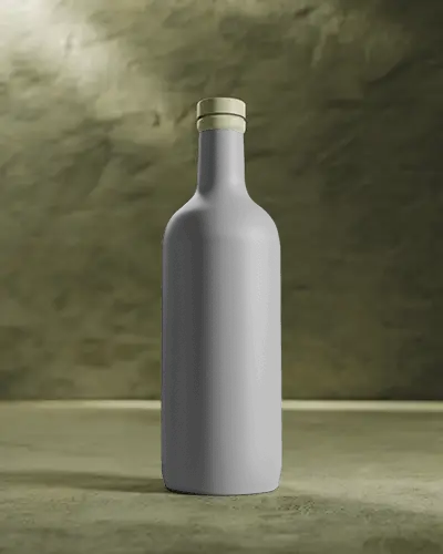 Elegant Modern Bottle Mockup With Smooth Surface For Branding Visuals