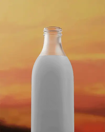 Glass Bottle Mockup For Beverage Packaging Presentation And Branding Display