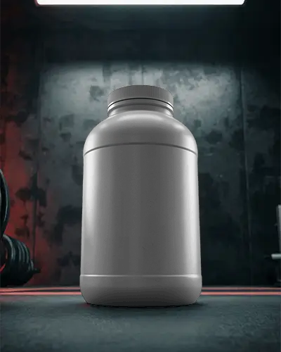 Premium Supplement Container For Protein Powder Or Fitness Nutrition Bottle Mockup Display