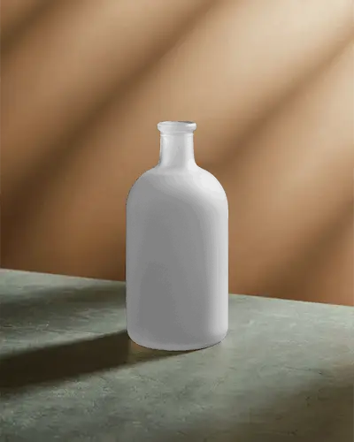 High Quality Photorealistic Glass Bottle Mockup Ideal For Promoting Beverage And Spa Products