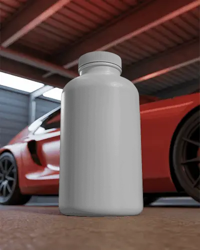 Premium Sports Supplement Bottle Mockup For Nutritional Product Packaging Display