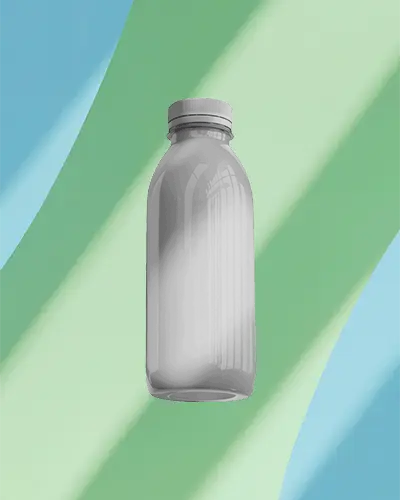 Reusable Plastic Bottle Mockup For Product Packaging Branding And Label Design Presentation