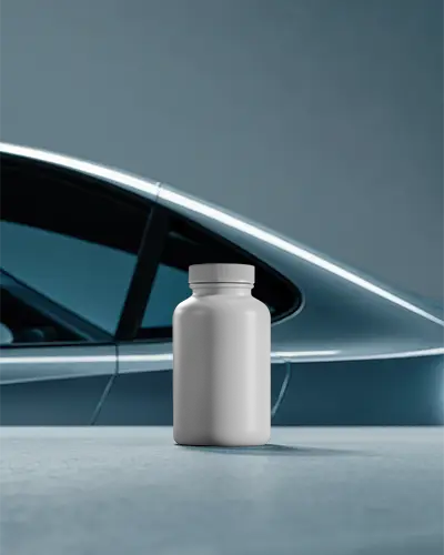 Premium Nutritional Supplement Container Mockup For Branding And Packaging Design