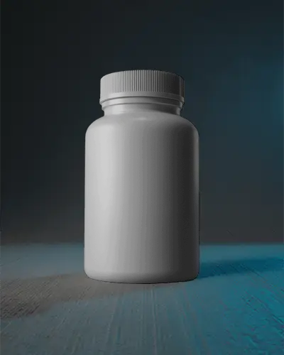 Versatile Empty Fitness Supplement Bottle Mockup With Secure Twist Cap For Easy Storage
