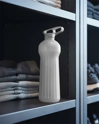 Reusable Sports Water Bottle Mockup With Easy Carry Handle For Outdoor And Gym Use