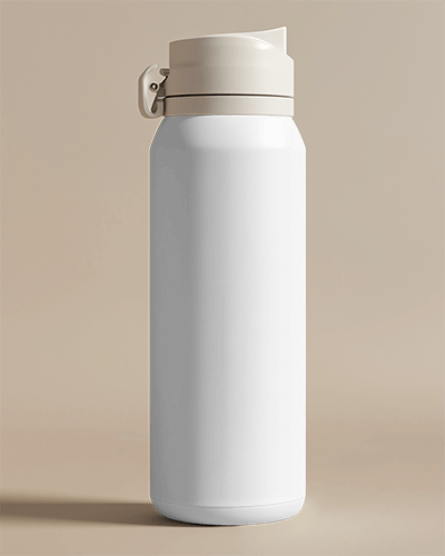 Premium Water Bottle Mockup With Sturdy Flip Cap And Easy Carry Handle For Convenience