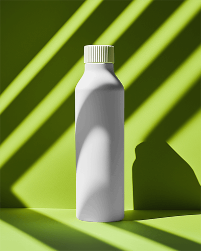 Organic Product Bottle Mockup With Natural Theme And Soft Green Tones Perfect For Eco Conscious Brands