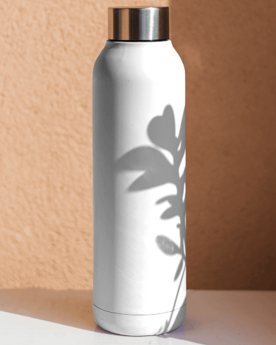Bring A Futuristic Feel With This Metallic Bottle Mockup For A Striking Polished Look