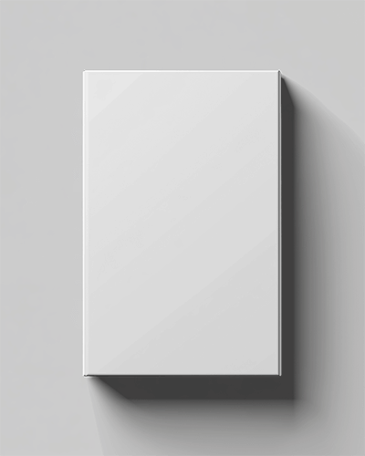 Tall Rectangular Box Mockup Front View Soft Lighting Clean Minimalist Packaging 0102