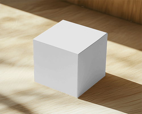 Sunlit Box Mockup Minimal Packaging Design On Wooden Surface With Soft Shadows Warm And Natural Feel 0116