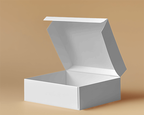 Elegant Open Packaging Box Mockup On Warm Beige Background With Soft Lighting 0120