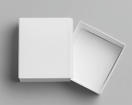 Minimal Open Box Mockup On Neutral Gray Background With Realistic Lighting And Shadows 0161