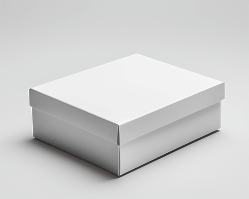 Minimalistic White Box Mockup On Clean Monochrome Background With Soft Lighting 0165