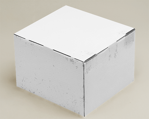 Worn Industrial Cardboard Box Mockup With Textured Surfaces And Subtle Grunge Details 0169