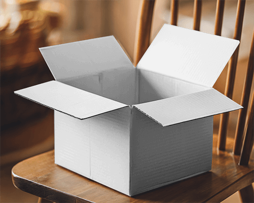 Rustic Wooden Chair Open Box Mockup Cozy Warm Tones Natural Lighting Inviting And Homely Ambience 0181