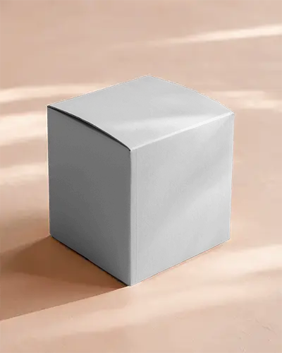 Premium Packaging Box Mockup On Soft Pink Surface With Natural Light And Multiple Logo Placement Views