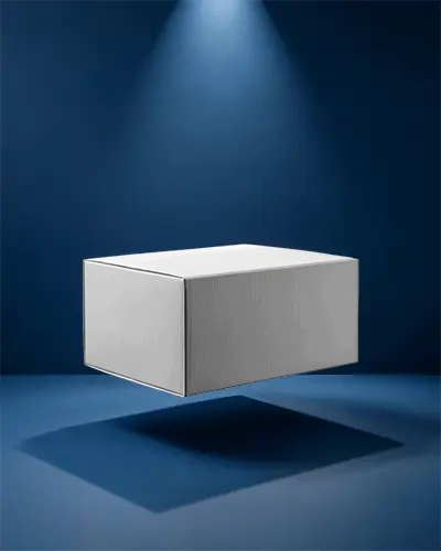 Minimalist Floating Box Packaging Mockup Showcasing Clean Product Presentation Ideal For Branding