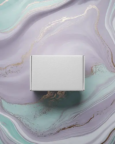 box-mockup-flat-lay-on-colorful-marble-swirl-background-with-golden-accents