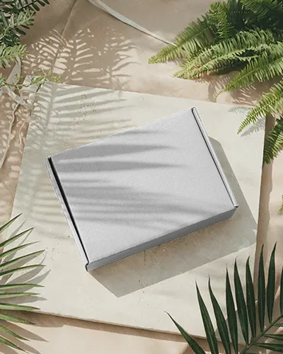 tropical-shadow-flat-box-mockup-natural-sunlit-greenery-modern-organic-packaging