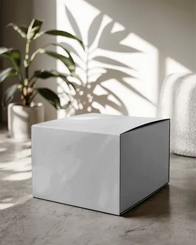Luxury Minimalist Packaging Box Mockup For Product Presentation And Brand Promotion Purposes