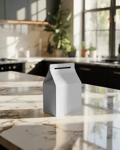 Minimal Gable Box Mockup For Elegant Product Packaging And Branding
