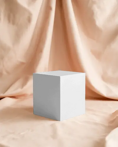 Elegant Minimalist Cube Box Packaging Display Mockup For Brand Presentation