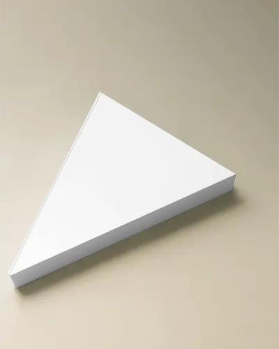 Triangle Shaped Box Mockup For Creative Packaging Designs And Branding Showcases Online Use