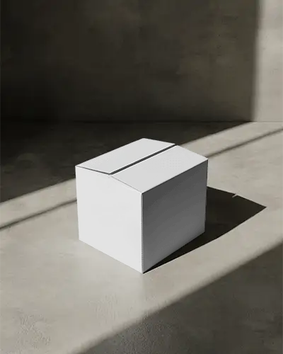 Minimalist Stylish Box Mockup For Product Packaging Presentation And Brand Showcase