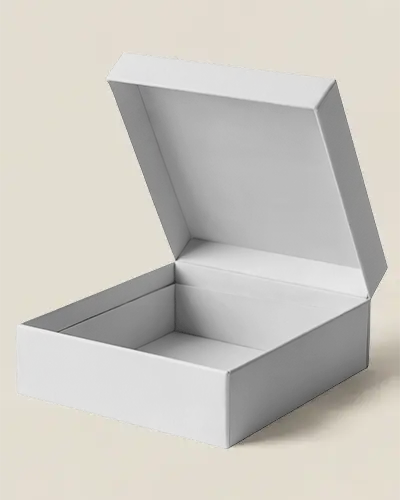Luxury Gift Box Mockup With Open Lid For Custom Packaging Design Presentation
