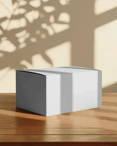 Premium Rectangular Box Packaging Mockup Minimalist Design Product Sample Display Mockup