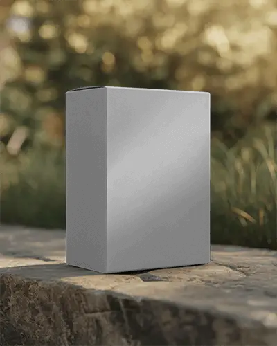 Sleek Minimalist Box Mockup For Product Packaging Design And Brand Presentation Template