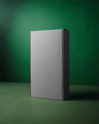 Realistic Vertical Box Presentation Mockup For Elegant Brand Product Packaging