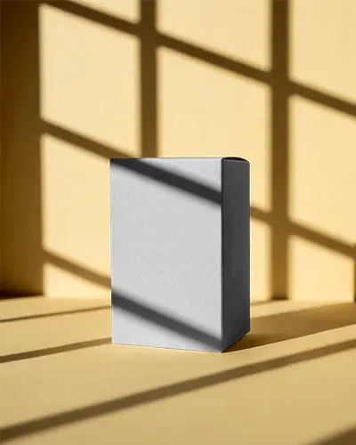 Modern Stylish Box Mockup With Subtle Texture For Product Display Presentation