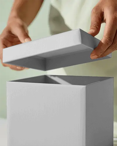Premium Rigid Box Mockup With Detachable Lid For Luxury Packaging Design Templates