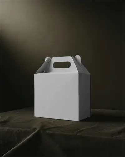 Customizable Carrying Box Mockup For Retail Packaging Design And Brand Presentation