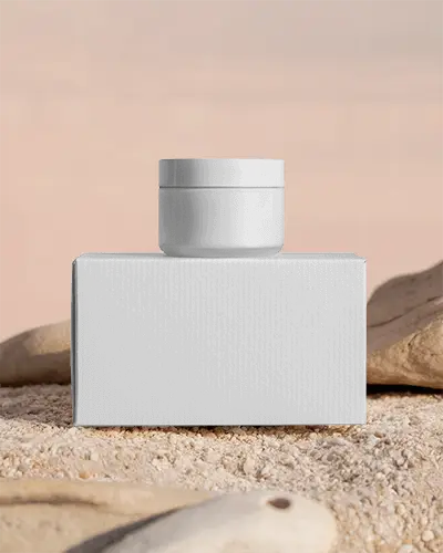 Minimalistic Container Packaging Mockup For Cosmetic Product Branding And Marketing Presentation