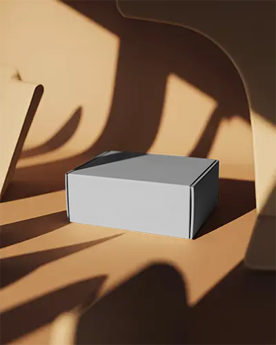 Clean Simple Rectangular Box Mockup For Branding And Marketing Product Display