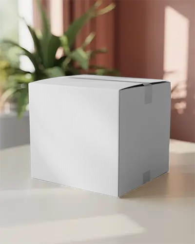 Custom Printable Cardboard Box Mockup For Ecommerce And Retail Brand Marketing