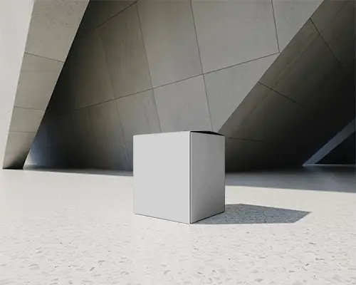 Premium Cube Box Mockup Isolated Clean Modern Architecture Background Design