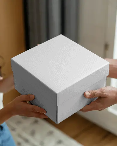 Premium Quality Rigid Box Mockup For Luxury Gifts With Secure Lid Design And Easy Handling