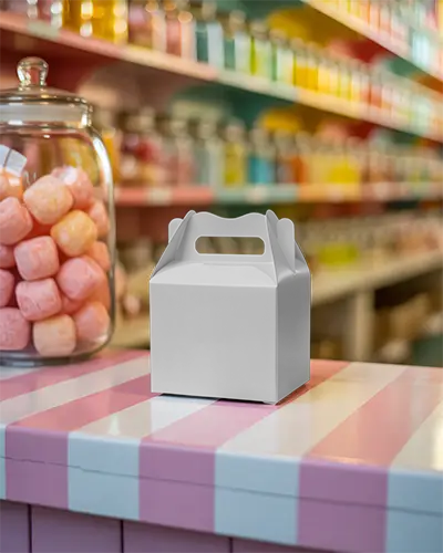 Minimalist Carry Box Mockup Ready For Branding And Product Presentation In Retail Settings