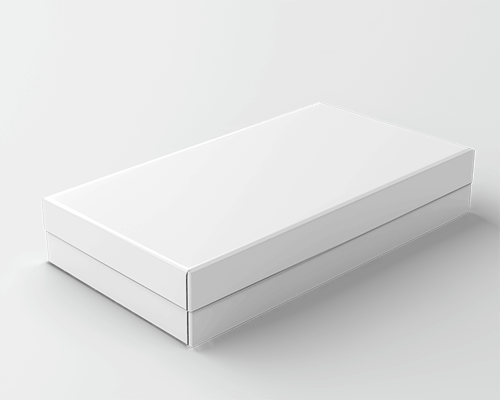 Minimalist Luxury Box Mockup Sleek White Packaging On Clean Monochrome Background Elegant And Modern 082