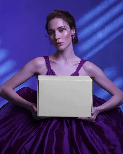 Elegant Modern Fashion Box Mockup For Luxury Gift Packaging And Brand Presentation