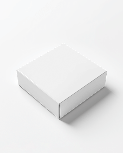 Clean Minimalist Box Mockup Crisp White Packaging On Bright Background With Soft Lighting Elegant And Modern 095