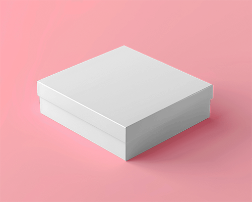 Flat Box Mockup For Packaging Design With Professional Photography Settings