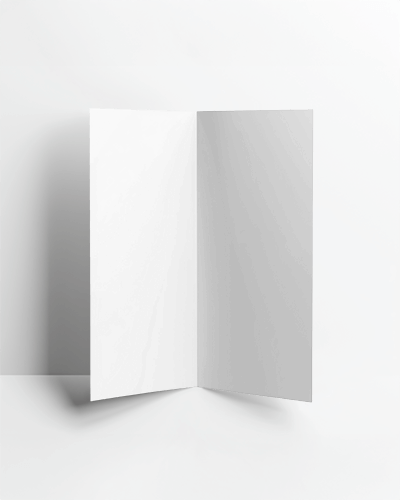 Brochure Mockup On Stand With Dual Design Areas For Customization