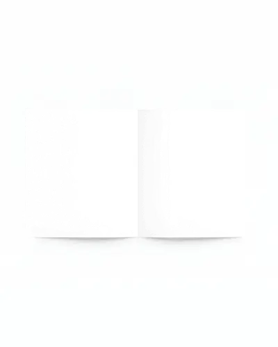 Open White Brochure Mockup On Bright Background Minimalistic Layout With Clean Flat Pages