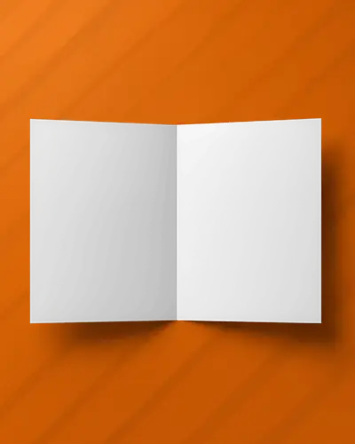 Open Mockup Top View On Striped Surface Perfect For Branding Or Editorial Designs