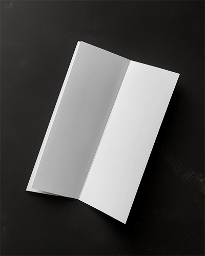 Elegant Open Brochure Mockup On Dark Textured Surface Sophisticated And Minimalist Design 017